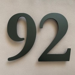 Numéro de Maison en inox, noir, personnalisé, format 30 x 20